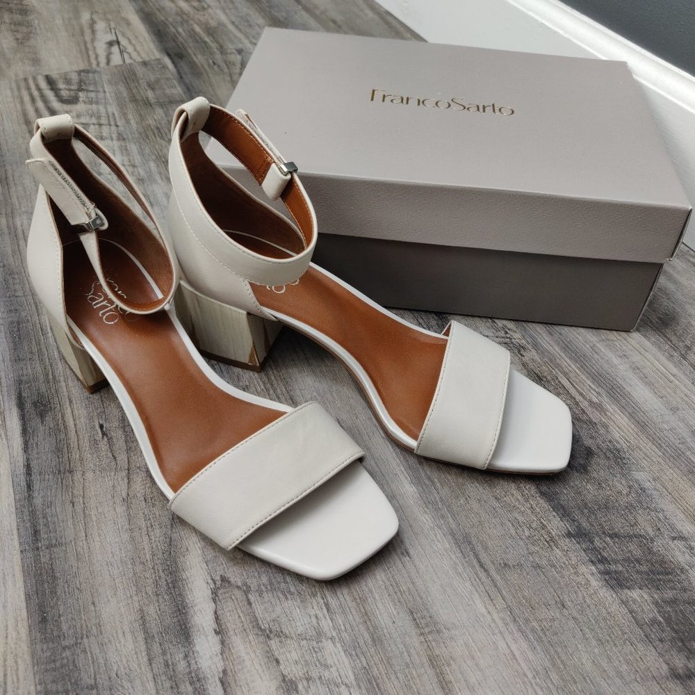 Franco Sarto  marble leather sandal